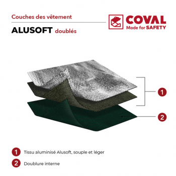 Composant Pantalon anti-chaleur AluSoft V4TCKAF COMFORT COVAL SAFETY