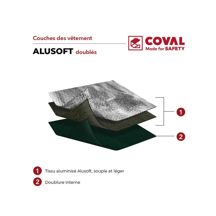 Composant Pantalon anti-chaleur AluSoft V4TCKAF COMFORT COVAL SAFETY