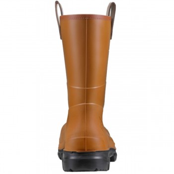 Demi botte de sécurité RIGAIR PRO 9RIPO90 – S5 CI SRC PU marron talon