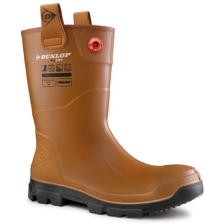 Demi botte de sécurité RIGAIR PRO 9RIPO90 – S5 CI SRC PU marron profile