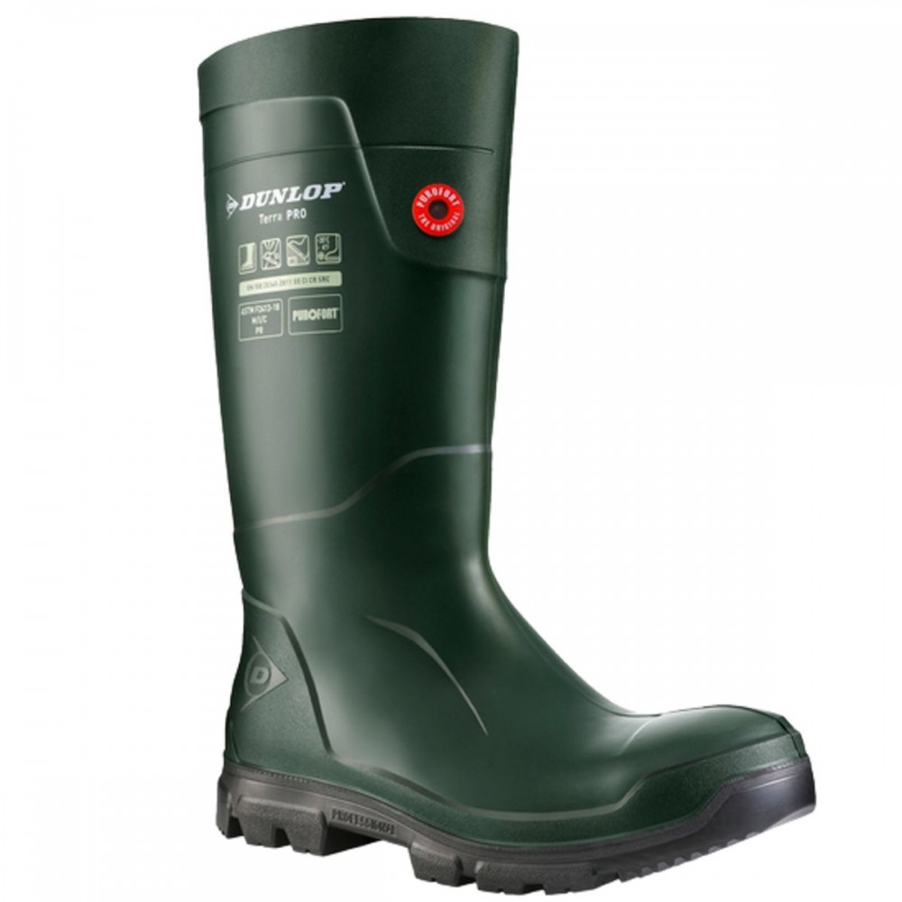 Dunlop Acifort Bottes De Sécurité Mi-Mollet Mixte - Caoutchouc Nitrile PVC Résistant Huiles