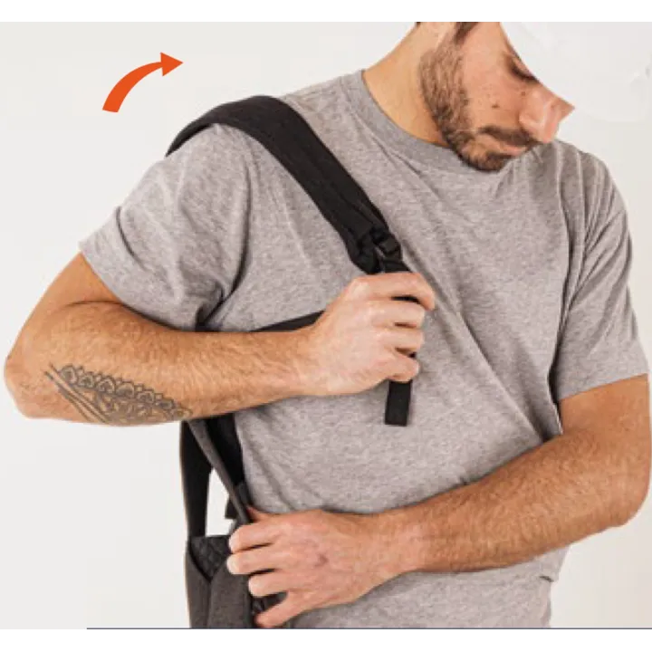 Mise en place bras épaule Exosquelette SKOR RS5 – Assistance ergonomique du dos