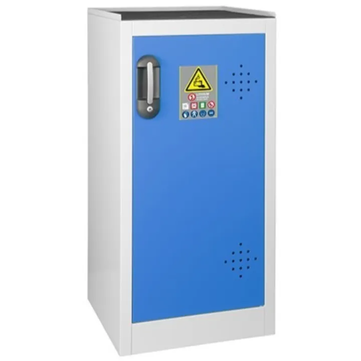 Armoire comptoir 1 porte pour stockage et recharge de batteries lithium TRIONYX