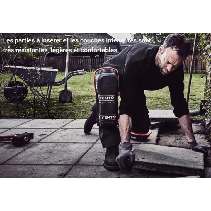 Genouillères FENTO MAX ergonomiques pour usage intensif pour carrelage