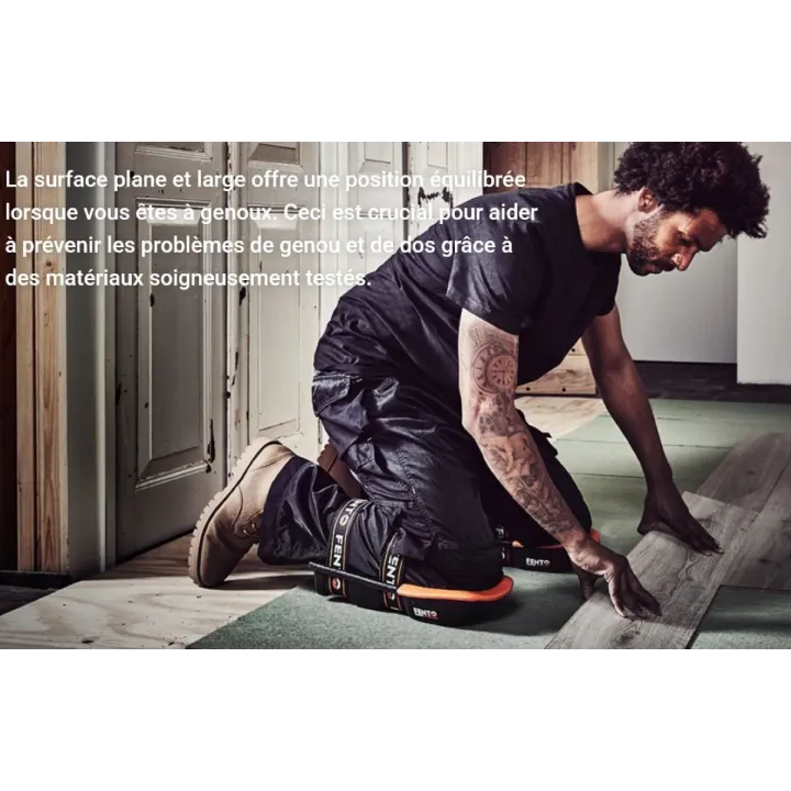 Genouillères FENTO MAX ergonomiques pour usage intensif pour parquet