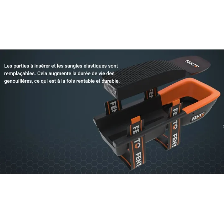 Description de notreGenouillères FENTO MAX ergonomiques pour usage intensif