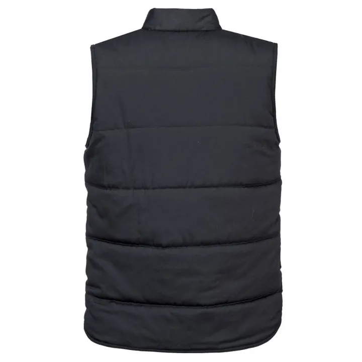 Gilet de travail sans manches S414 Portwest matelassé et chaud noir dos