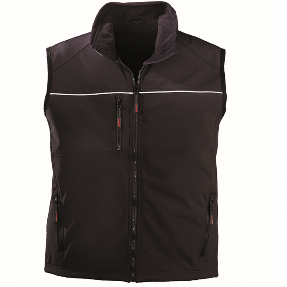 Gilet de travail softshell sans manche YANG 5YAGB noir Coverguard