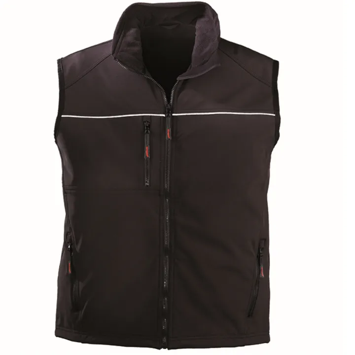 Gilet de travail softshell sans manche YANG 5YAGB noir Coverguard