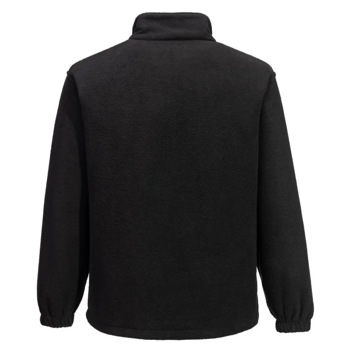 Veste polaire épaisse de travail F400 PORTWEST – chaleur 400 g noir dos