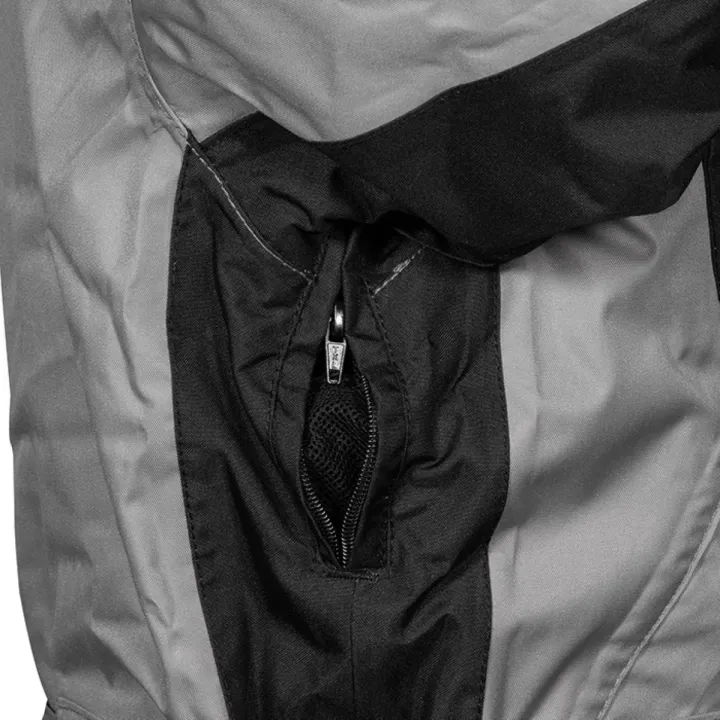 Parka de travail ICESTORM COFRA imperméable et respirante 3 en 1 gris noir aération sous manche