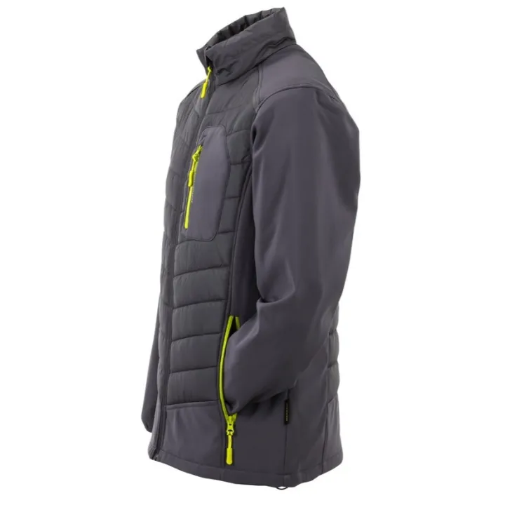 Veste d’hiver Stretchline doudoune PLANAM gris profil