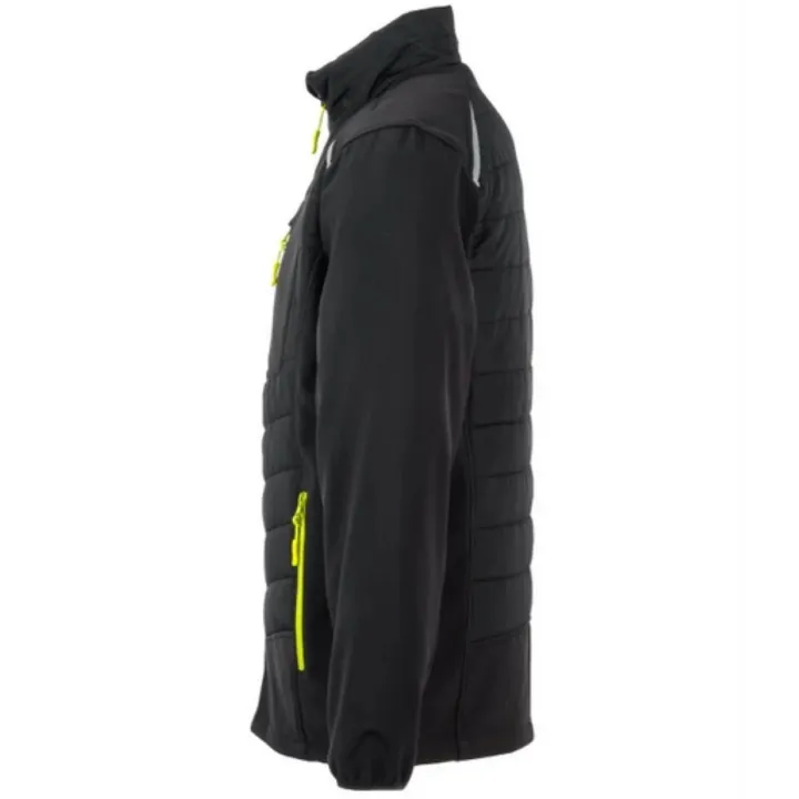 Veste d’hiver Stretchline doudoune PLANAM noir 6680 profil