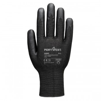 Gants tungstène Portwest A680K portés – haute dextérité et grip nitrile