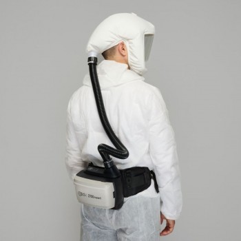 Kit complet BLS2700 NEXT – Masque à ventilation assistée, batterie standard cagoule courte