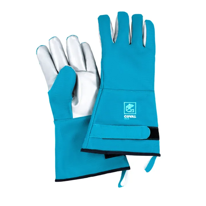 Vue générale des gants cryogéniques ARTIC FOX pour protection contre l’azote liquide 38cm