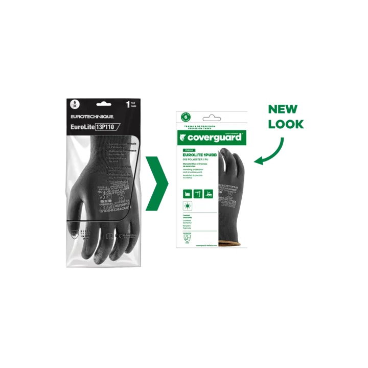 Gants de précision EUROLITE 13P110 offrant dextérité et confort pour travaux industriels et montage fin dos
