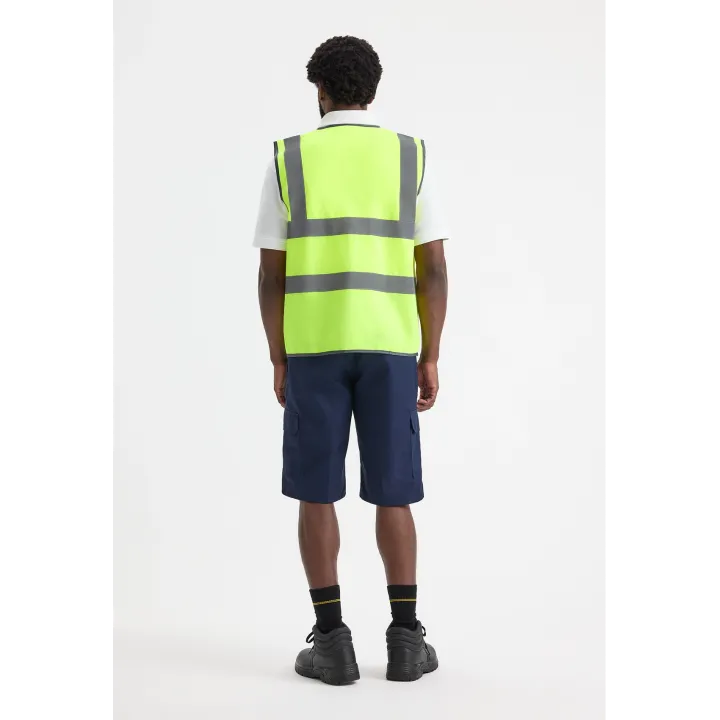 Gilet haute visibilité UC801 Uneek jaune EN20471 classe 2 dos