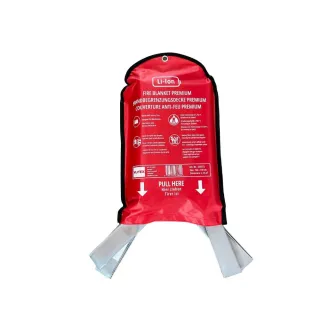 Couverture pliée avec poignées de sécurité