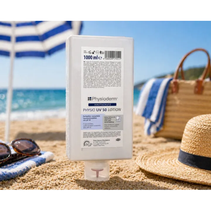 Crème solaire PHYSIO UV 50, sans odeur et ne colle pas