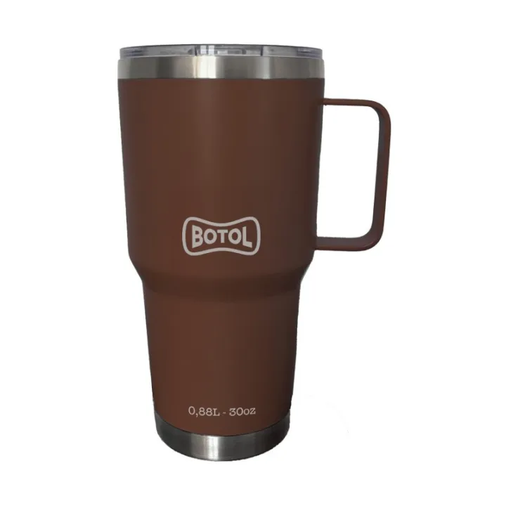 Gourde isotherme professionnelle BOTOL NOMAD CLASSIC 880 ml 12h chaud 24h froid chocolat