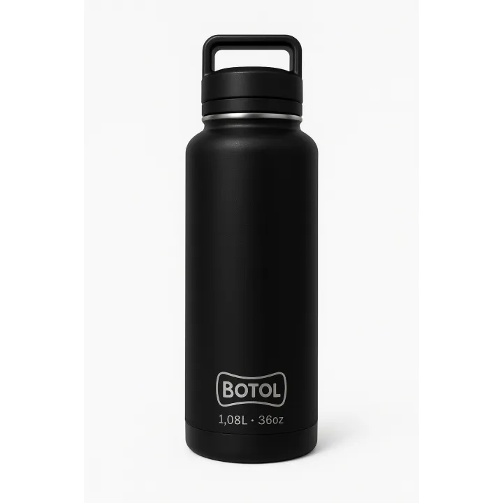 Gourde isotherme professionnelle BOTOL TRAVELER MAXI 1060 ml 12h chaud 24h froid bleu