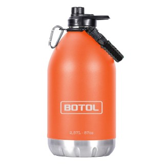 Gourde professionnelle BOTOL TANK CLASSIC 2,7L isotherme grande capacité orange