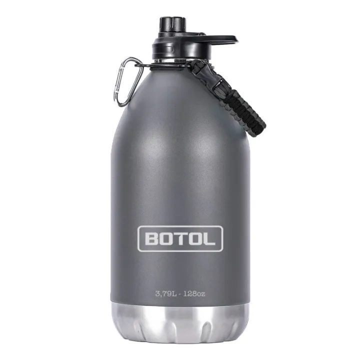 Gourde isotherme professionnelle Botol Tank Classic 3,79 L - Robuste, fiable et performante gris