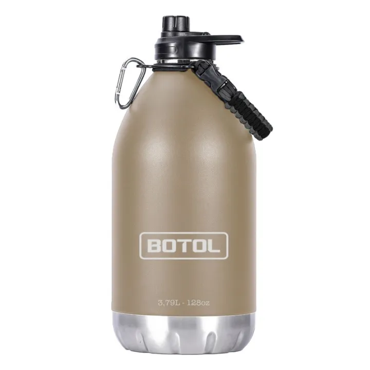 Gourde isotherme professionnelle Botol Tank Classic 3,79 L - Robuste, fiable et performante sable