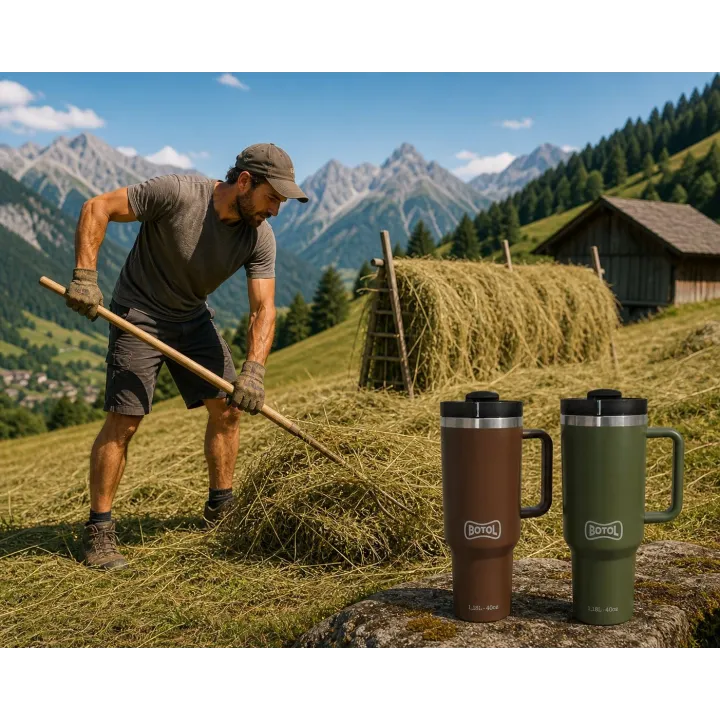 Gourde isotherme professionnelle BOTOL NOMAD MAXI 1180 ml 12h chaud 24h froid