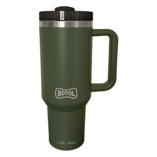 Gourde isotherme professionnelle BOTOL NOMAD MAXI 1180 ml 12h chaud 24h froid KAKI