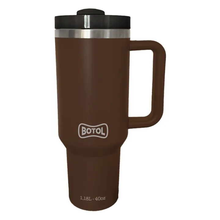 Gourde isotherme professionnelle BOTOL NOMAD MAXI 1180 ml 12h chaud 24h froid chocolat