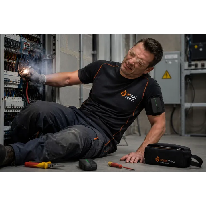 ANGEL React Shirt sans abonnement système alerte travailleur isolé spécial risque électrique
