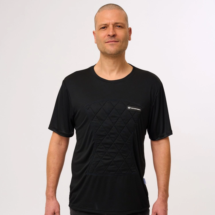 T-shirt rafraîchissant manches courtes Technifresh TECHNIFRESH noir