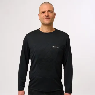 T-shirt rafraîchissant manches longues TECHNIFRESH Active noir pour chaleur extrême