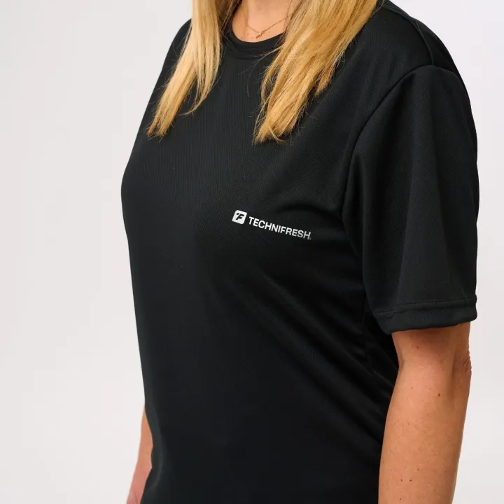 T-shirt rafraîchissant TECHNIFRESH Aqua manches courtes pour chaleur et canicule tissus