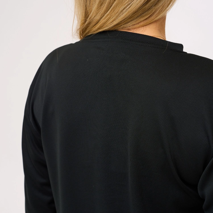 T-shirt rafraîchissant Aqua manches longues TECHNIFRESH 3210 pour chaleur et UV50 dos