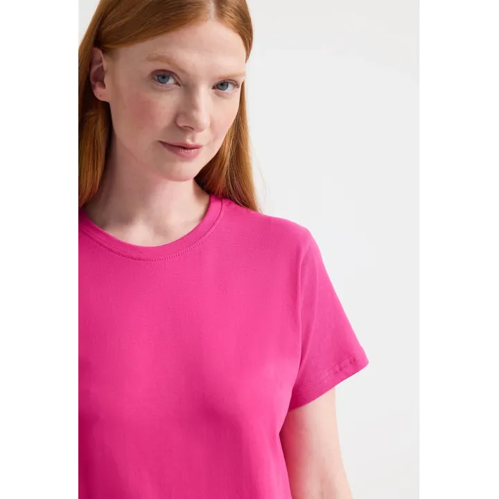 T-shirt femme haute qualité UC318 Uneek en coton 180 g/m² rose