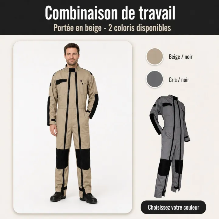 Combinaison de travail double fermeture LMA I Sécurama