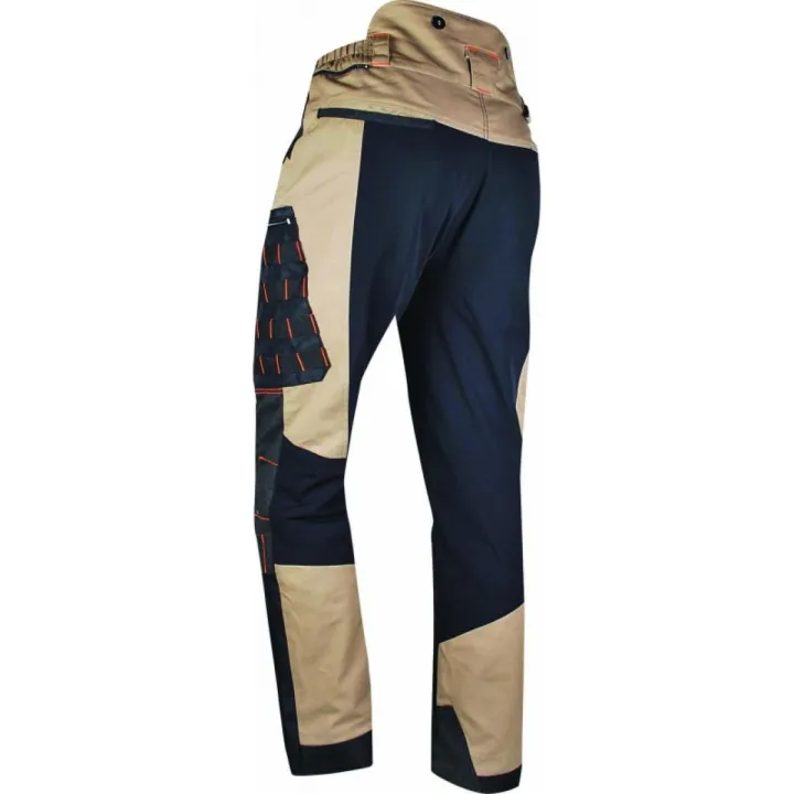 Pantalon de travail anti ronce HANDY SOLIDUR beige dos