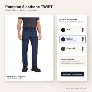 Pantalon de travail stretch TWIST Cepovett