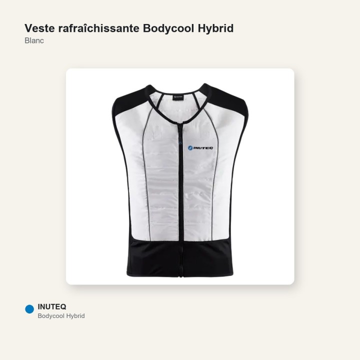 Gilet rafraîchissant SIKU sans recharge INUTEQ Blanc