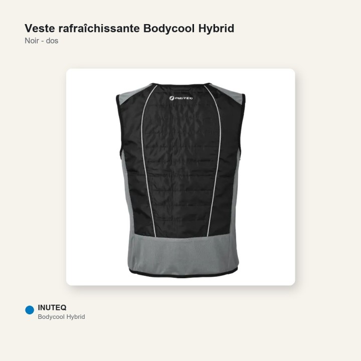 Gilet rafraîchissant SIKU sans recharge INUTEQ Noir
