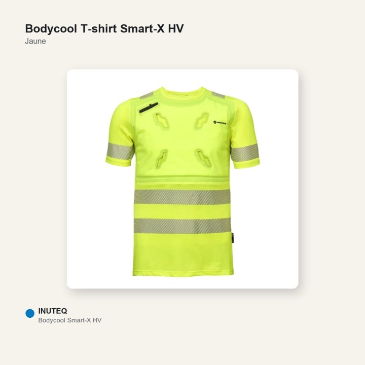 T-shirt refroidissant HV - Smart-X manche courte jaune