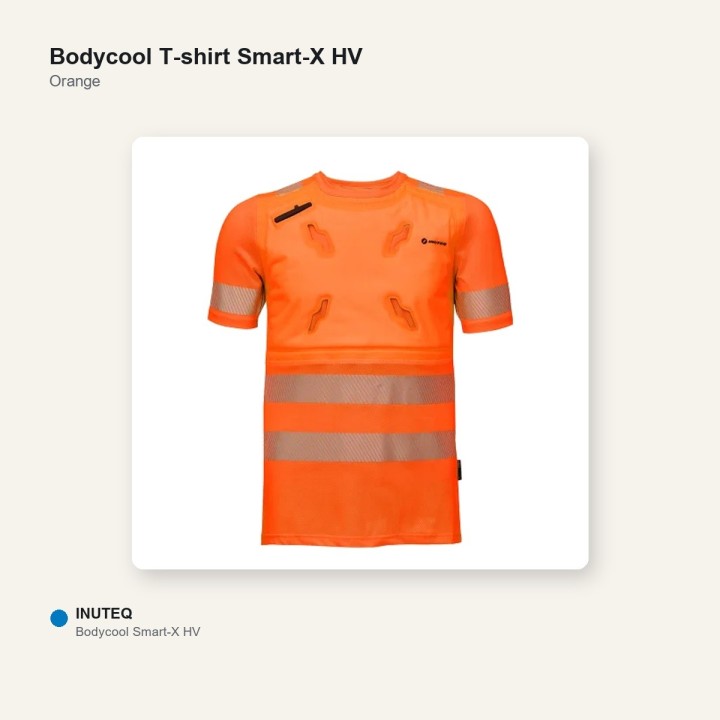 T-shirt refroidissant HV - Smart-X manche courte orange
