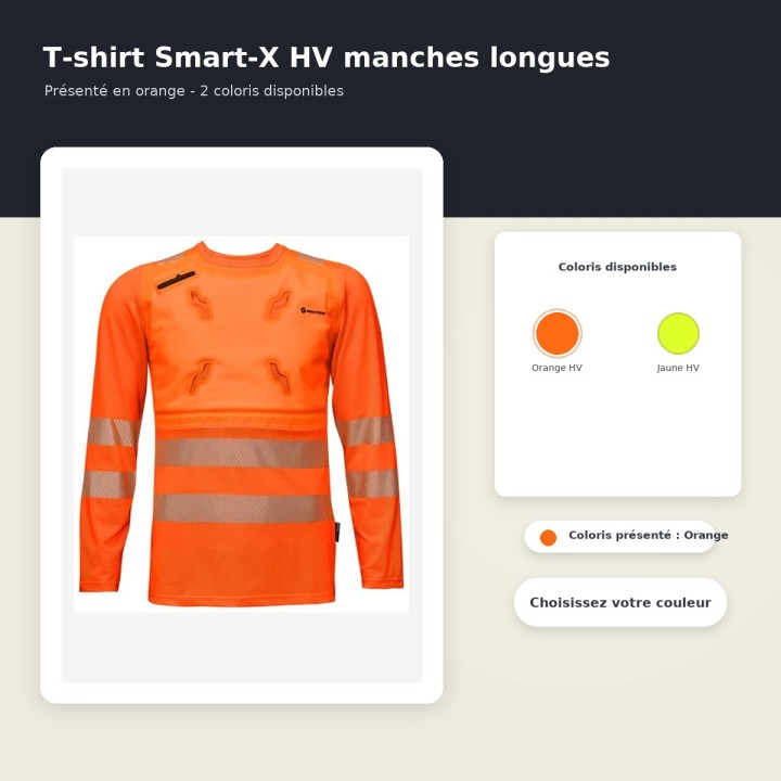 T-shirt refroidissant HV - Smart-X manche longue deux coloris