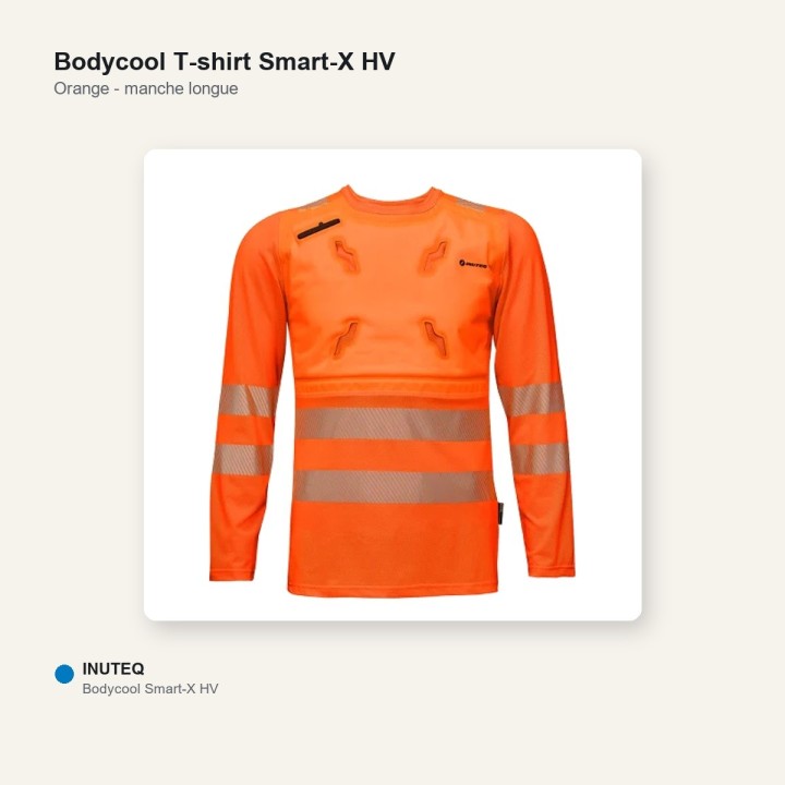 T-shirt refroidissant HV - Smart-X manche longue orange