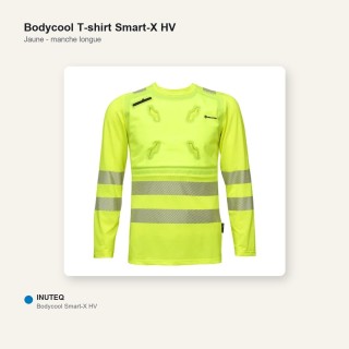 T-shirt refroidissant HV - Smart-X manche longue jaune