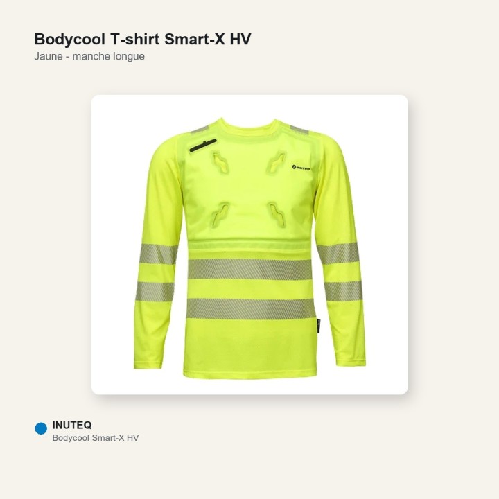 T-shirt refroidissant HV - Smart-X manche longue jaune