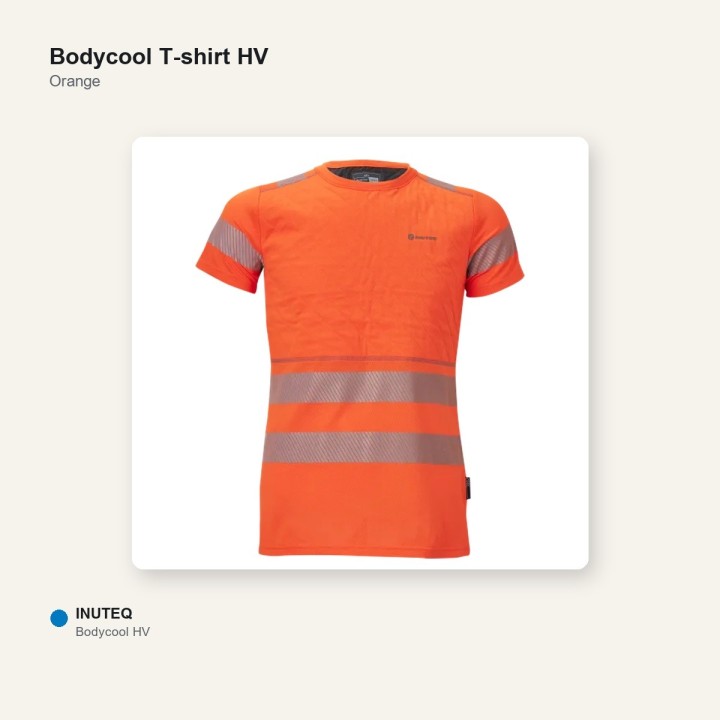 T-shirt rafraîchissant HV Bodycool INUTEQ orange